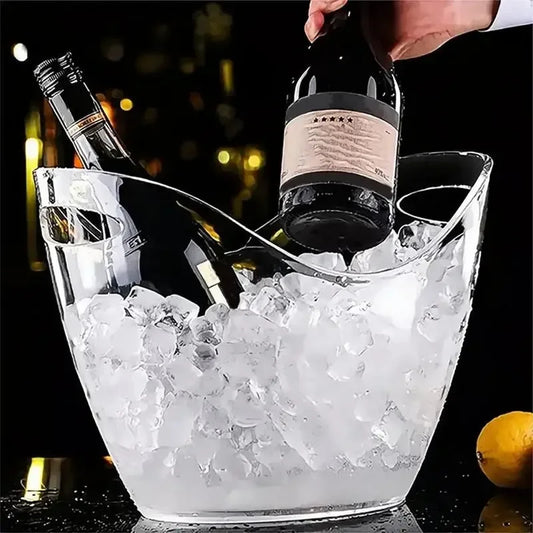 Lezano-Clear Ice Bucket Beverage Tub