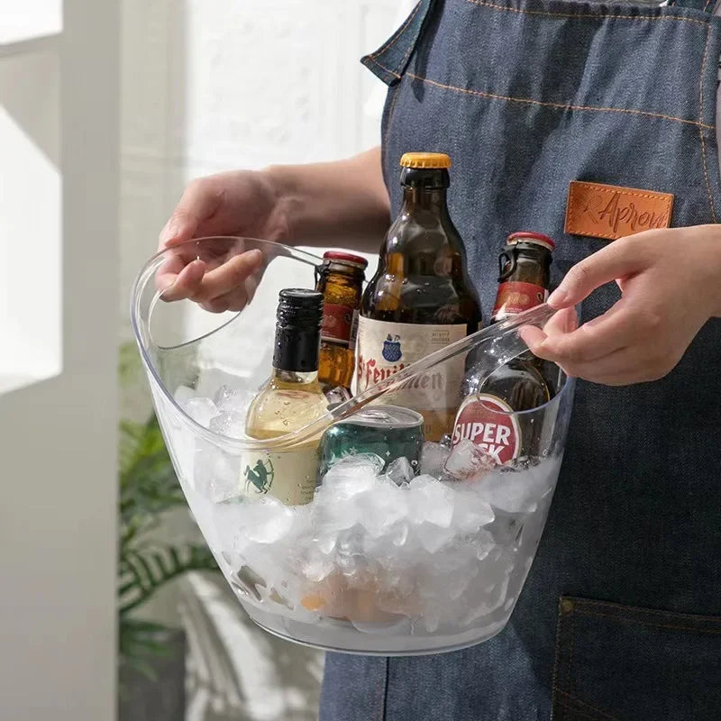 Lezano-Clear Ice Bucket Beverage Tub