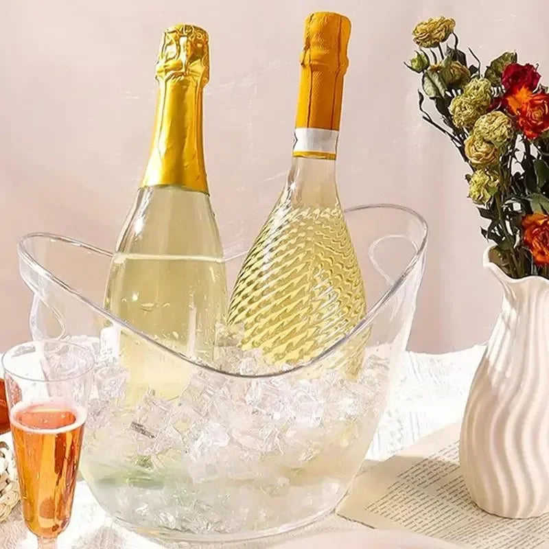 Lezano-Clear Ice Bucket Beverage Tub